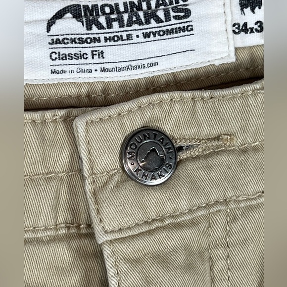 Mountain Khakis Heavy Cotton 34W 27L Tan Outdoor Chino Pants EUC - Picture 6 of 10